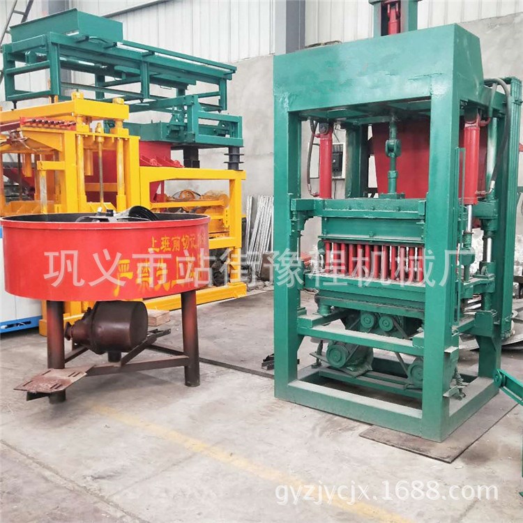 大型廣場井字免燒磚機水渠護坡空心磚機泡沫混凝土銅錢狀水泥磚機