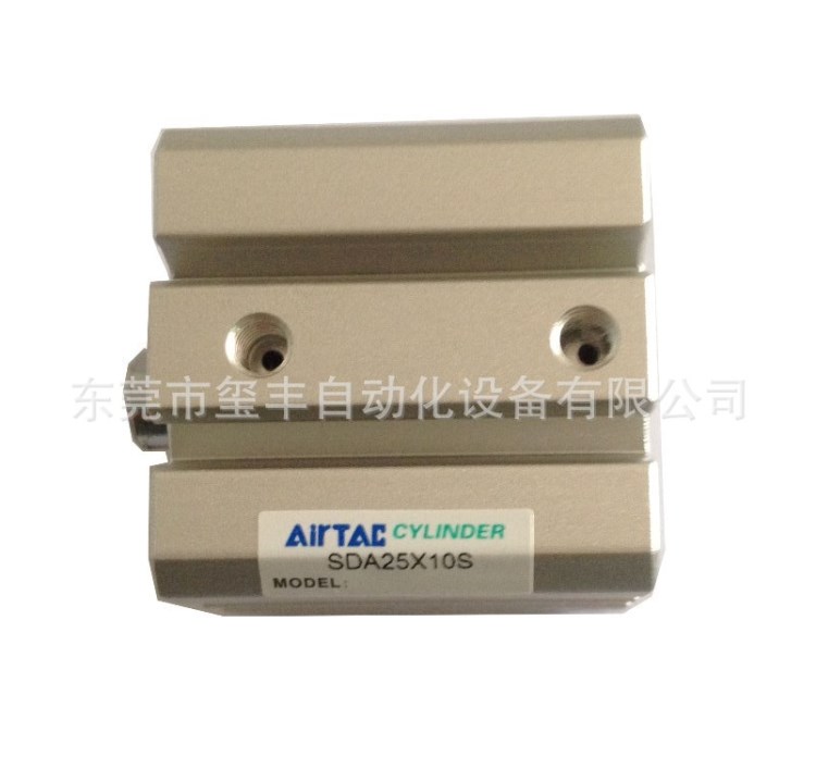 亞德客全新原裝超薄氣缸SDA25X10S 附磁 復動內牙型 PT牙