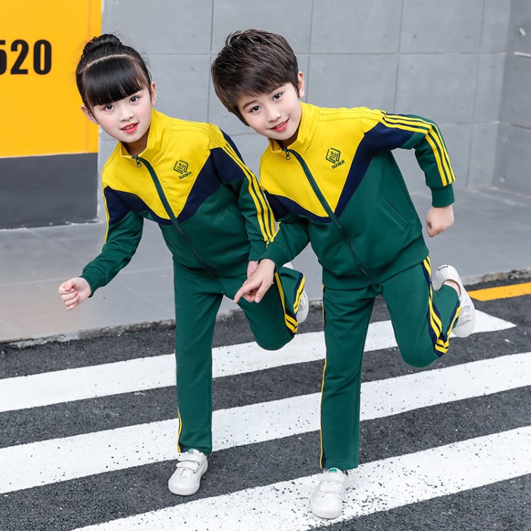 2018新款春秋季校服幼儿园园服中小学班服定制运动套装一件代发