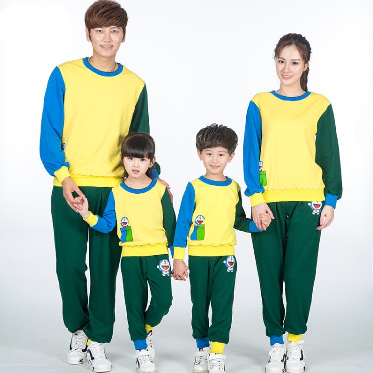 晴天丸子校服幼兒園園服春秋裝親子裝小學(xué)生校服班服全棉批發(fā)訂做