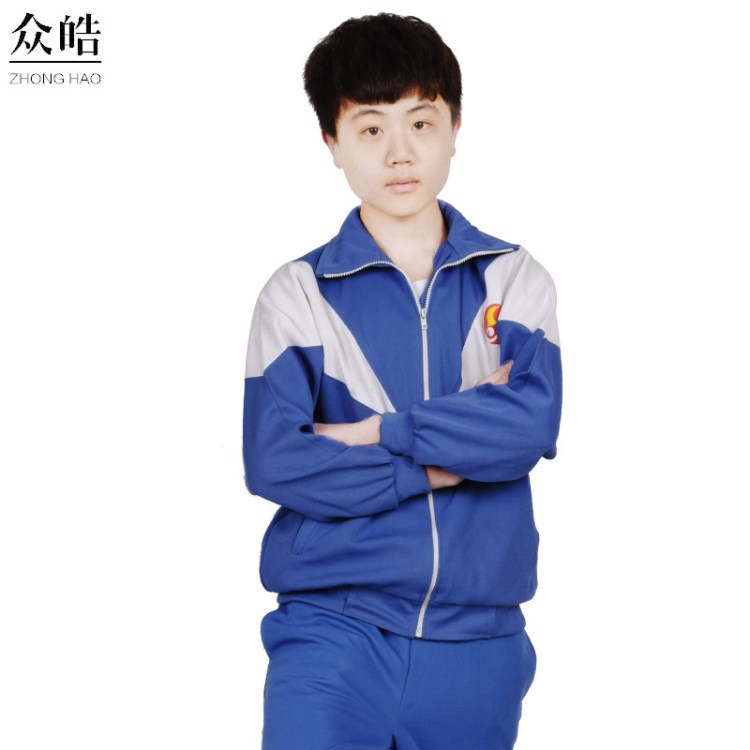 新款春秋季中小學(xué)生運(yùn)動(dòng)服校服套裝批發(fā) 園服班服加工訂做527