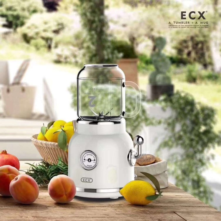 ECX水果碰碰機(jī) 復(fù)古榨汁機(jī)多功能果汁機(jī)六葉家用便攜