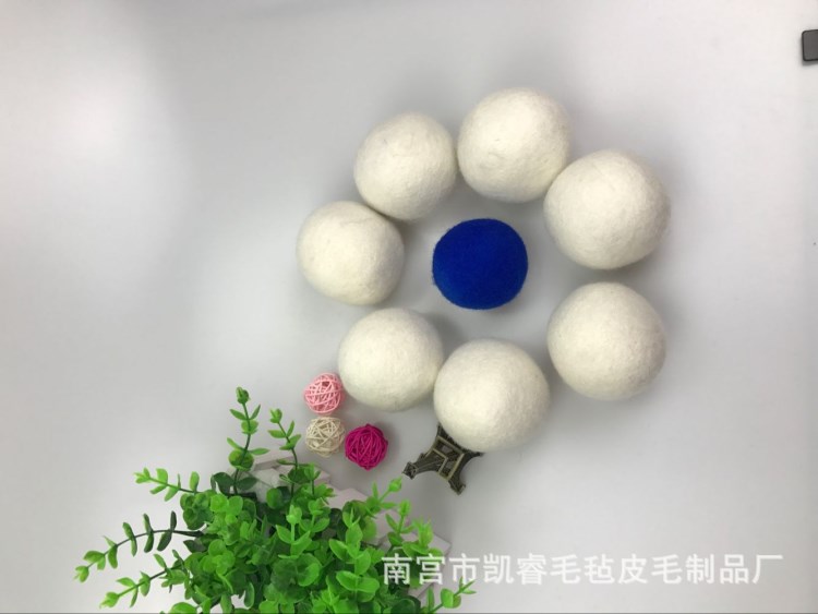 12個(gè)裝羊毛洗衣烘干球 新西蘭羊毛氈球 干燥球烘干機(jī)球