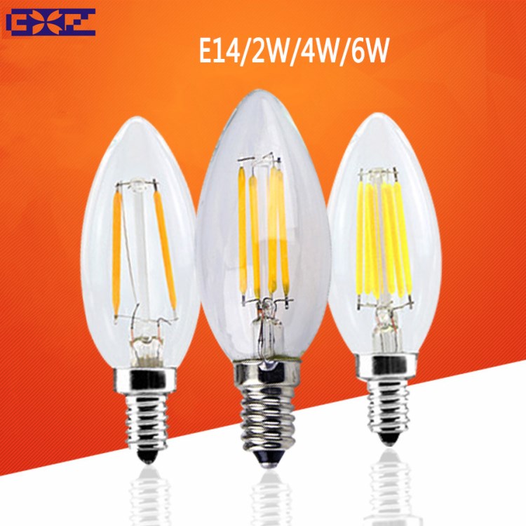 Led尖泡 e14蠟燭燈泡 Led燈絲燈 C35 調(diào)光 批發(fā)Led  蠟燭燈絲燈