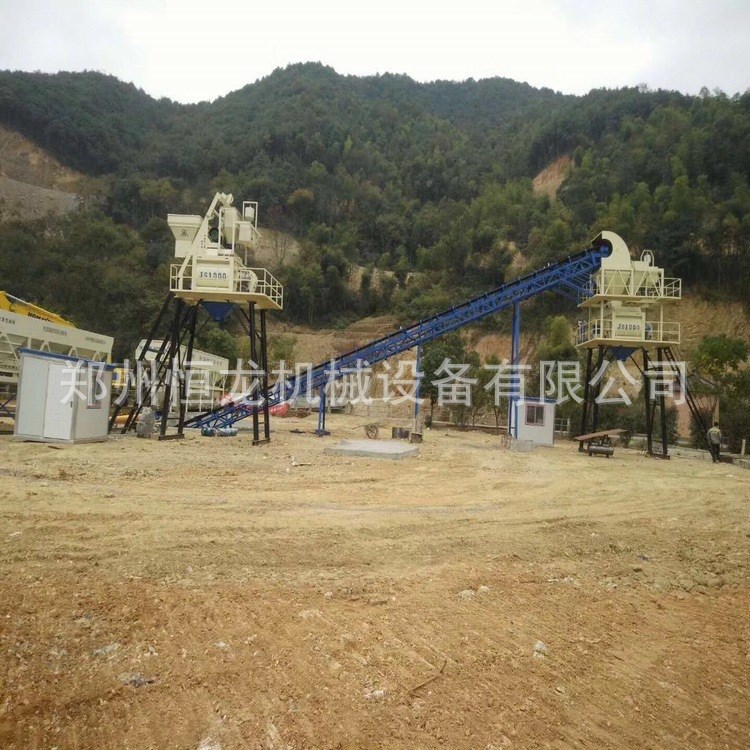 HZS75混凝土攪拌站，公路高鐵專用大型攪拌站全自動系統控制