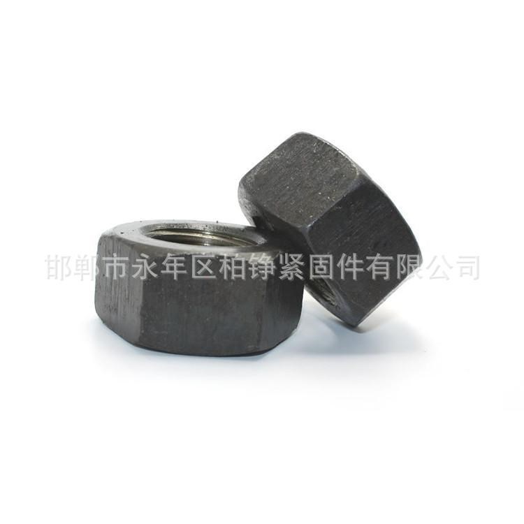 廠價(jià)直銷(xiāo) M12-M64 35CrMo gb6170 六角 螺母 淬火 10.9級(jí) 發(fā)黑