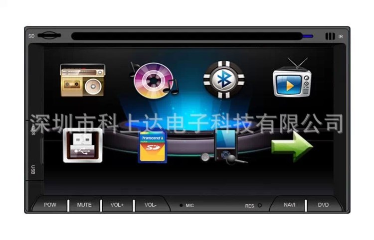 6.95寸高清通用雙錠車載DVD,GPS導(dǎo)航 AM FM/帶藍(lán)牙/帶電視等