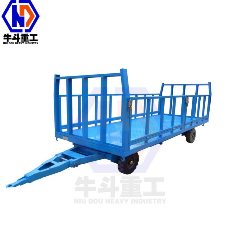 廠家直銷3噸物流搬運(yùn)四輪車 生產(chǎn)廠家定做3噸 牽引式平板拖車