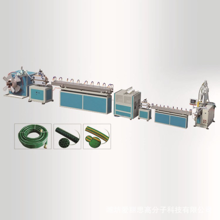直销供应 pvc塑料纤维增强软管生产设备 蛇皮网纹管挤出机