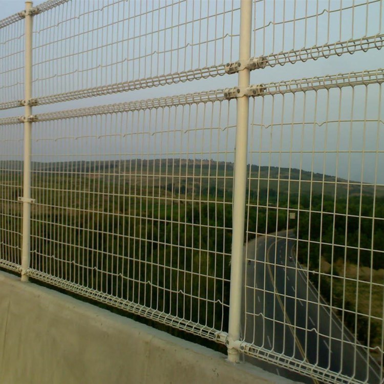 【橋梁卷圈護欄】廠家生產直銷橋梁電焊網浸塑雙圈防護網