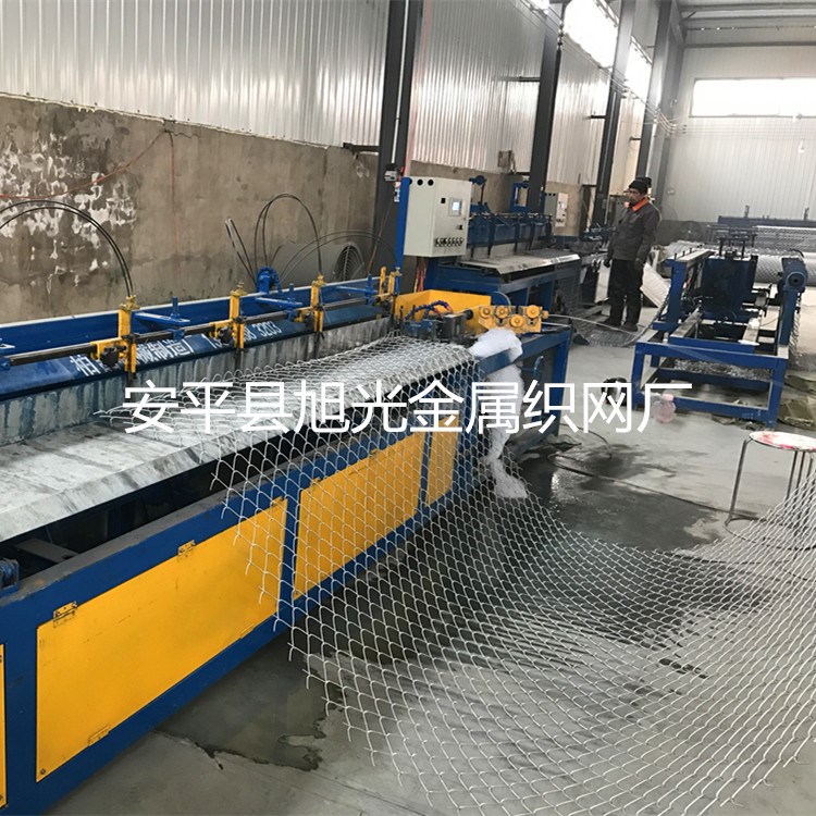 雙絲全自動勾花網機    邊坡防護網編織機   旭光勾花網機械