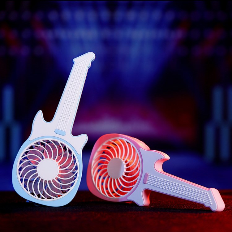 贝奇2018 创意新mini吉他迷你风扇 手持户外迷你风扇mini fan