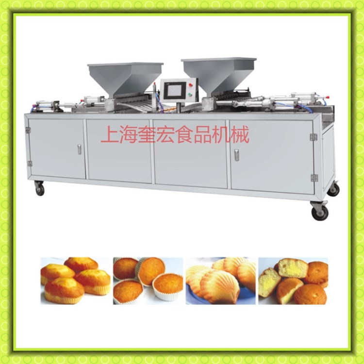 蛋糕注漿生產(chǎn)線/蛋糕擠漿機/注漿蛋糕機器/奎宏雙排注漿蛋糕設(shè)備