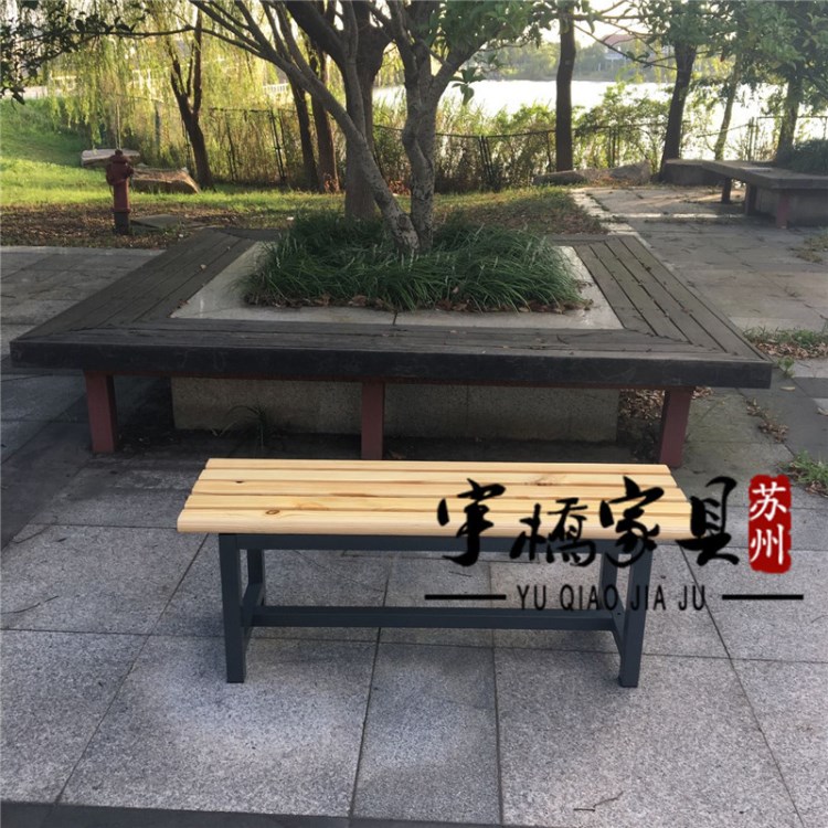 批發(fā)公園戶外實木排椅商場休息長椅更衣室長條凳公園椅廠家