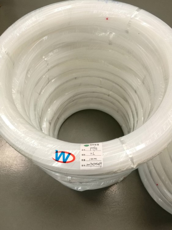 批发、供应WD-PTFE7L铁氟龙套管 四氟管 聚四氟乙烯管