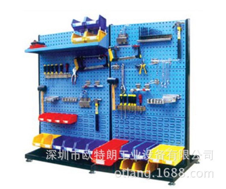 廣州物料整理架 雙面工具架 帶掛鉤物料架 零件盒掛架 物美價廉