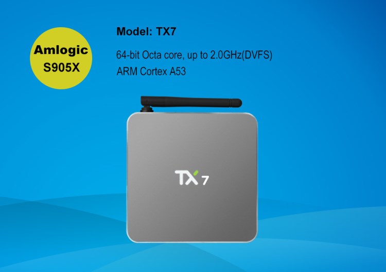 TX7電視機(jī)頂盒S905X 網(wǎng)絡(luò)播放器安卓6.0系統(tǒng)TV BOX 2G/32G emmc