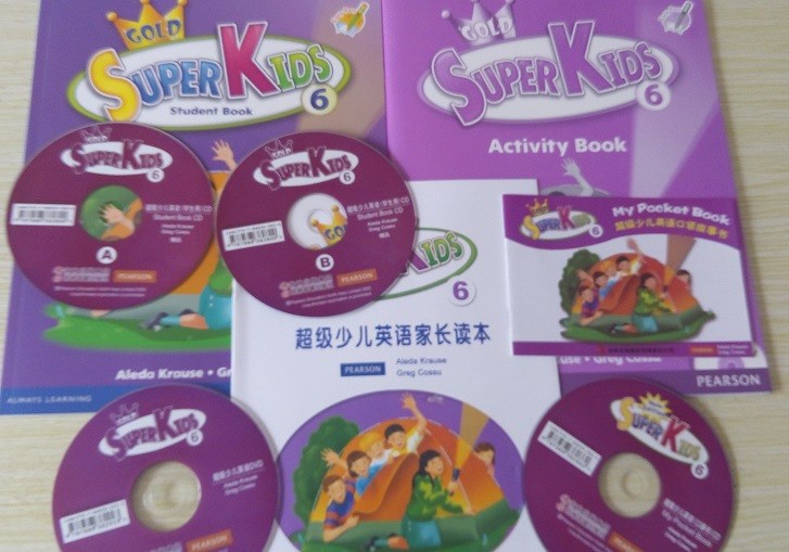 原裝美國(guó)朗文新靈通super kids6少兒英語(yǔ)培訓(xùn)精裝教材