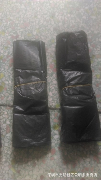 工廠居家用黑色塑料薄膜袋低價批發背心袋廢物垃圾袋30只裝加厚