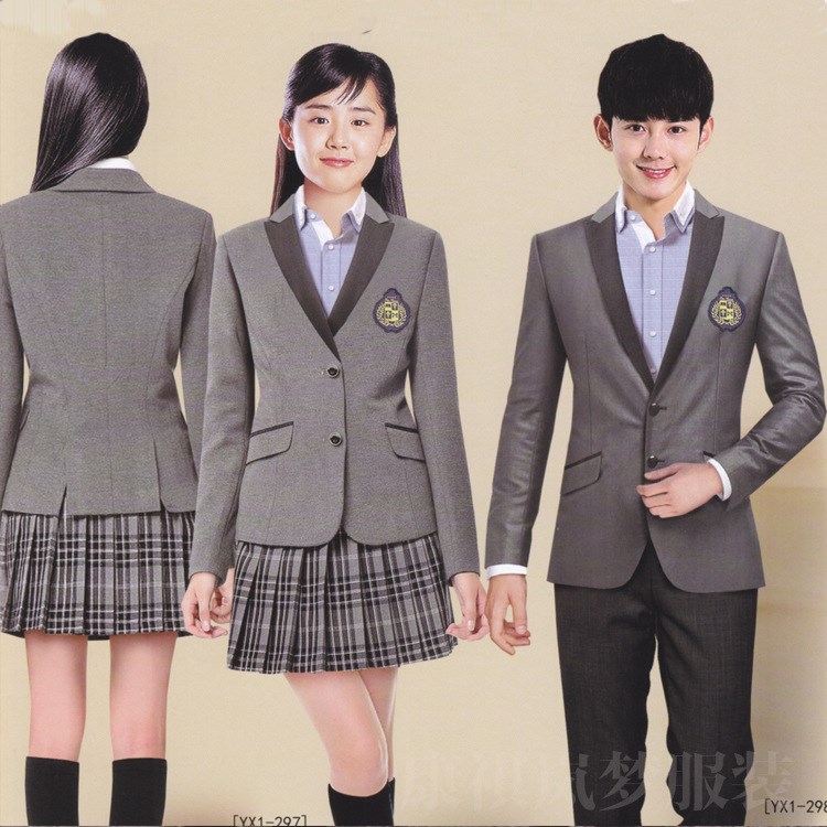 中学生校服定制 学生西装制式校服 团体班服学生服 订购厂家