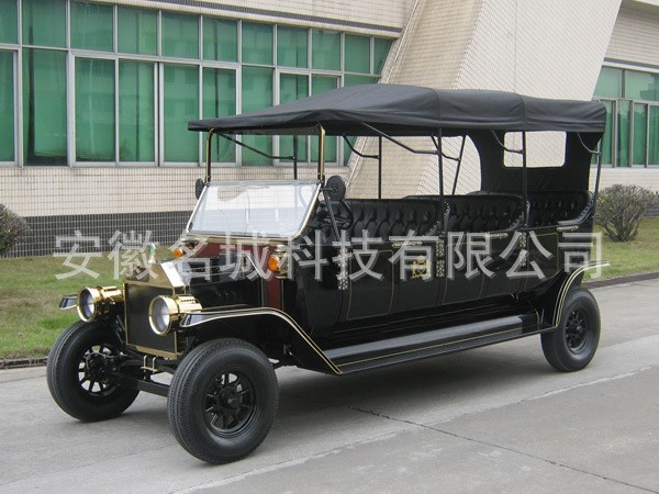 8座仿古帶門老爺車生產(chǎn)廠家 復(fù)古電瓶觀光車  售后有保障