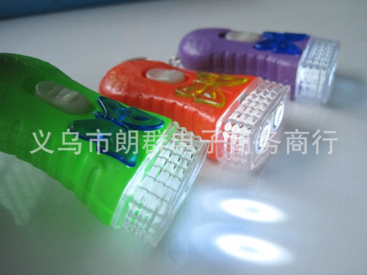 新款迷你塑料 蝴蝶燈 手電筒 兒童玩具燈 義烏小商品批發