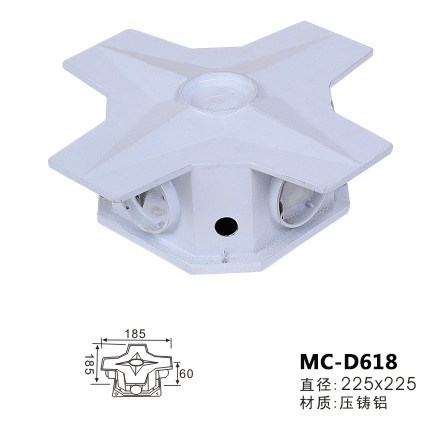 4w十字星光燈外殼led點(diǎn)光源瓦楞燈洗墻燈戶外亮化工程照明燈套件