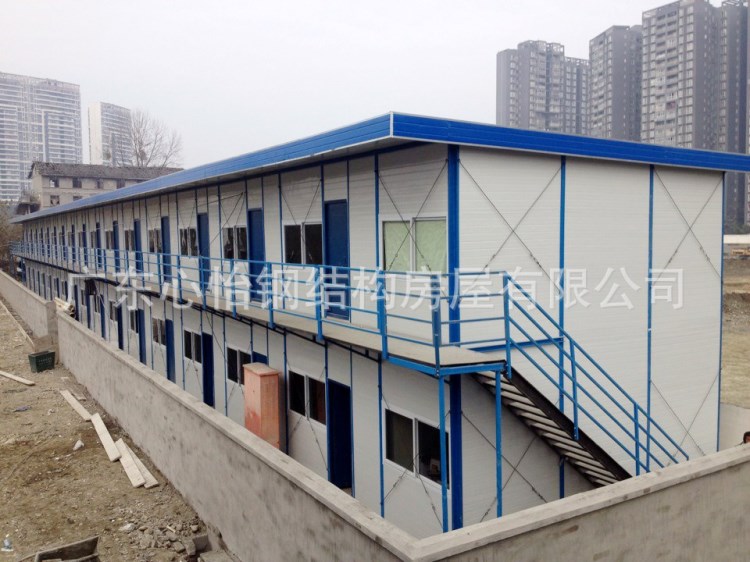 陽光活動板房平頂K式單層雙層防火泡沫夾芯板工地臨時設備板房