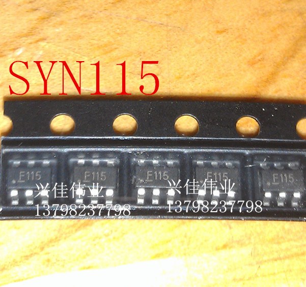 全新 SYN115 F115 丝印 SOT23-6 ASK发射IC 超外差无线接收芯片