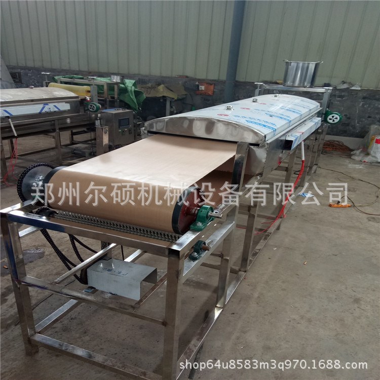 山西全自動方形涼皮機陜西熱賣涼皮機仿手工蒸汽式圓形粉皮面皮機