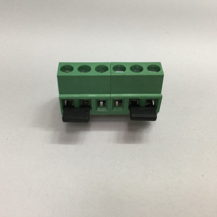 接線端子短路器 絕緣短路條 5.0mm5.08mm 2P 黃銅鍍錫 黑 1