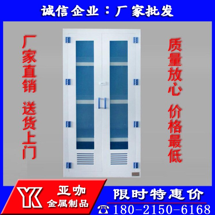 實驗室玻璃全鋼器皿柜 pp藥品柜 藥品試劑柜 可加通風 非標定做