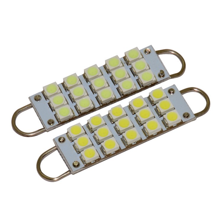 汽車LED 帶鉤子扣環(huán)15SMD 1210SMD 車頂燈閱讀燈尾箱燈牌照燈