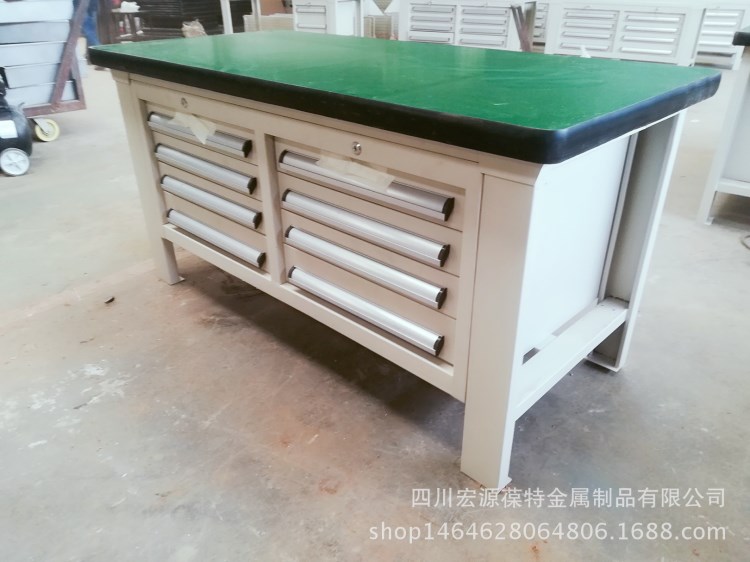 防靜電重型鉗工臺四川廠家　抽屜式加厚虎鉗耐磨操作臺　成都包郵