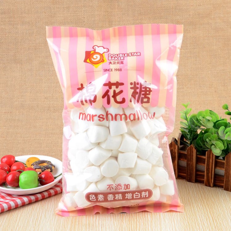 大衛(wèi)貝克 烘焙原料棉花糖 糖果燒烤咖啡伴侶500g