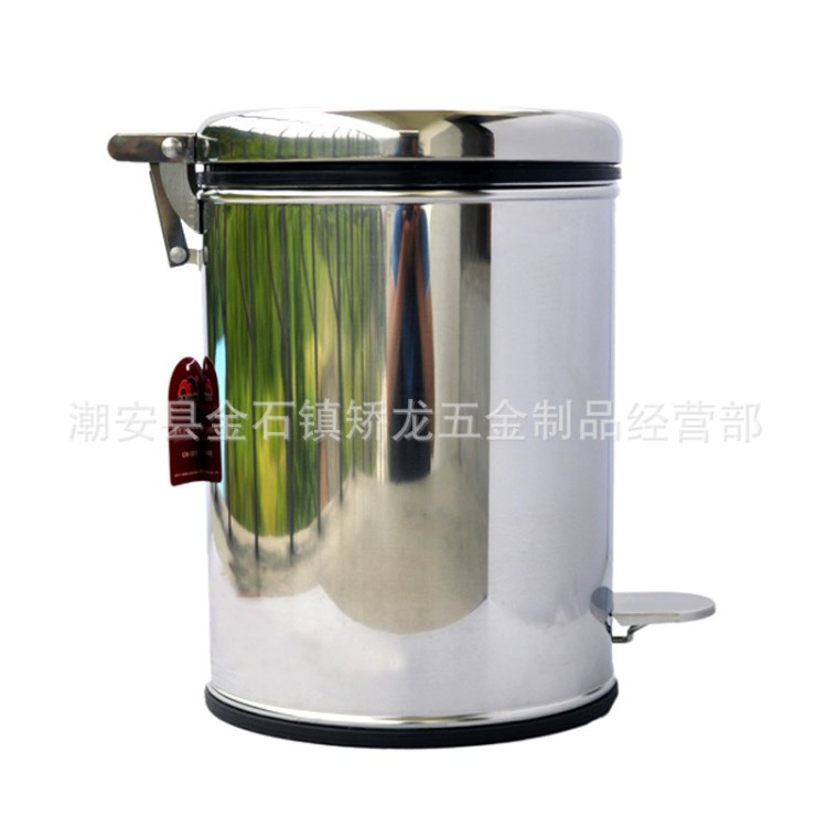 批發(fā)腳踏實(shí)用不銹鋼垃圾桶 環(huán)保果皮桶 客房桶衛(wèi)生桶酒店桶
