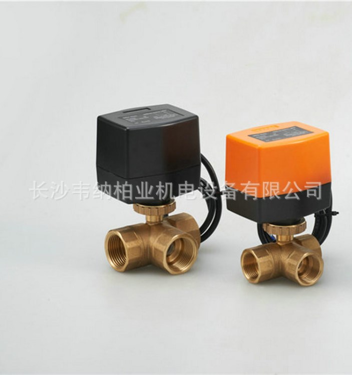 熱泵用電動(dòng)螺紋球閥 黃銅螺紋兩線正反轉(zhuǎn)微型電動(dòng)三通球閥
