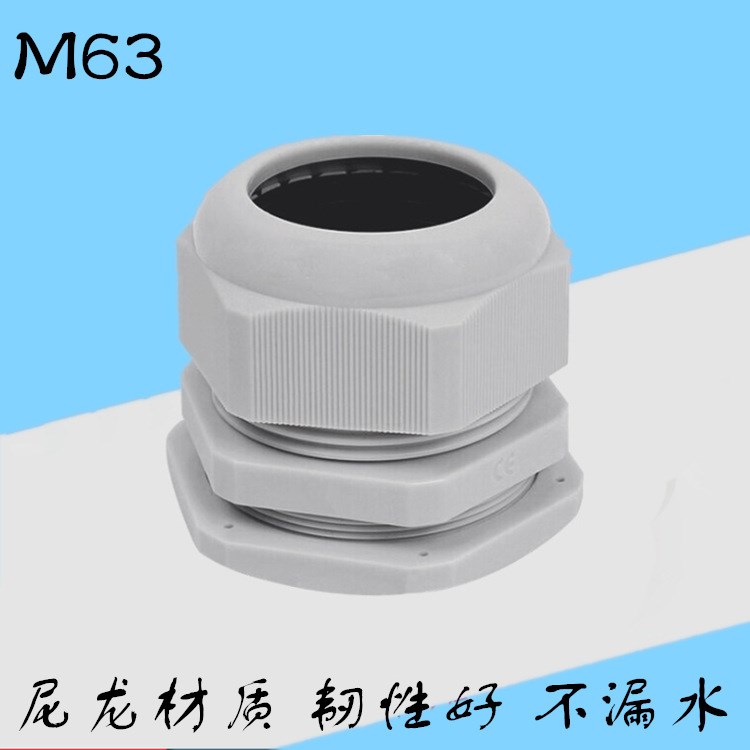 廠家直銷塑料電纜防水接頭M63 旋轉(zhuǎn)接頭尼龍連接器固定頭格蘭頭