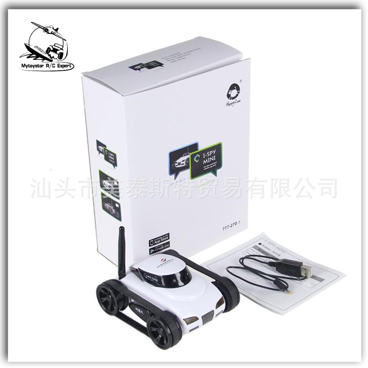 777-270wifi iphone實時傳輸金光遙控坦克間諜車攝像頭i-spy tank