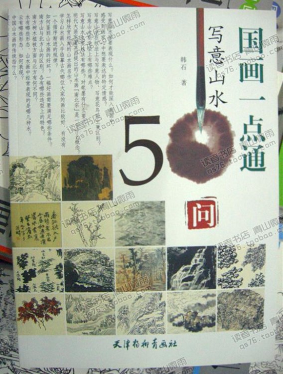 山水畫書籍國(guó)畫一點(diǎn)通寫意山水50問