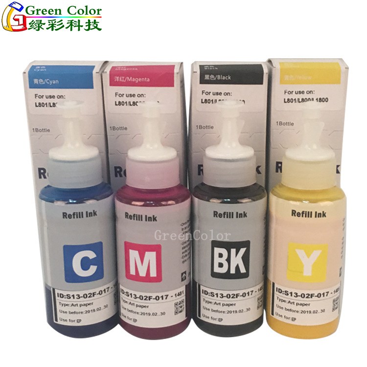 Art paper ink L系列铜版纸墨水  L801 L1800墨仓式颜料墨水批发