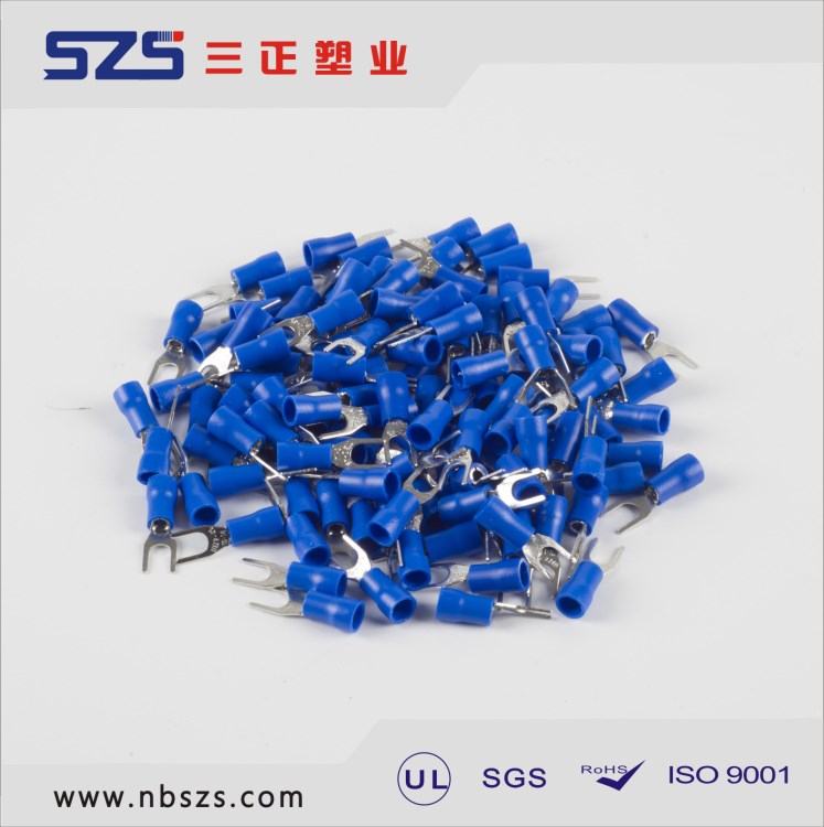 冷壓端子叉形 SV2-4  Y型U型 預(yù)絕緣接線端子SV2-4S銅1000只 足數(shù)