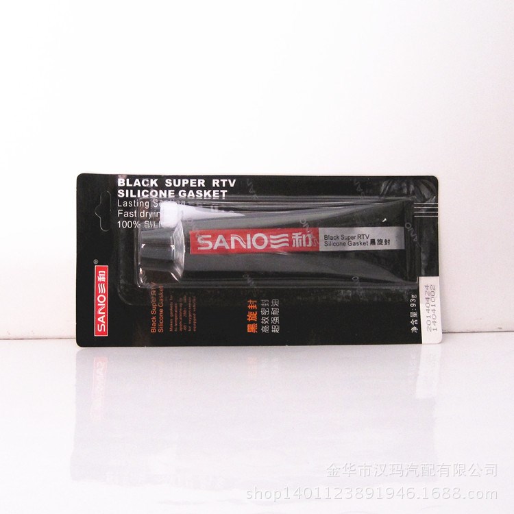 美國三和/黑旋風/免墊片/耐高溫 黑膠 汽車密封膠 93克