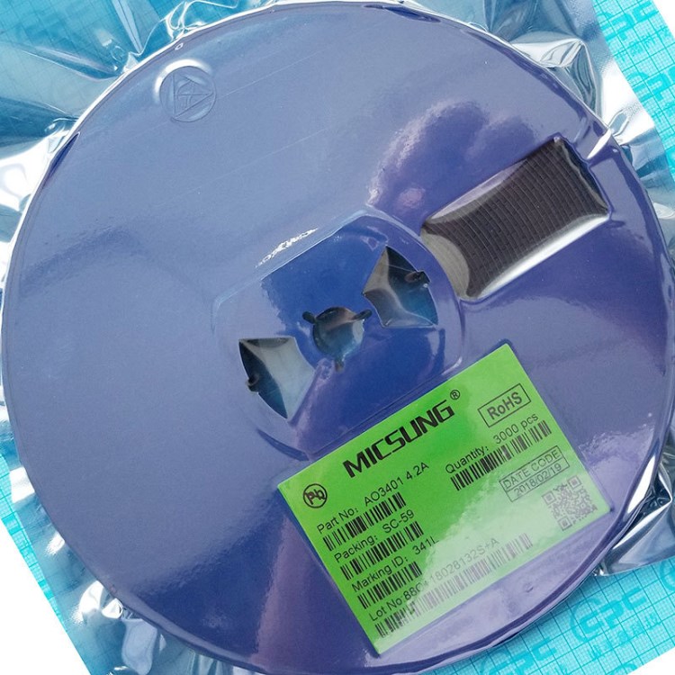 AO3401國(guó)產(chǎn)P場(chǎng)效應(yīng)管MOS管4.2A大電流SC-59封裝A19T絲印或341