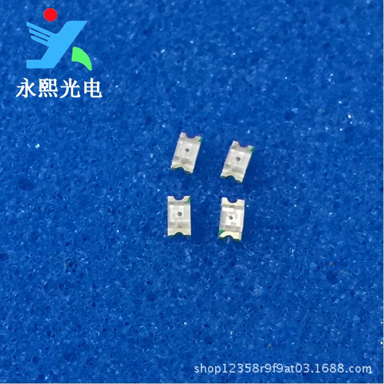 直售貼片0603LED紅色燈珠發光二極管 1608SMD紅光高亮金版