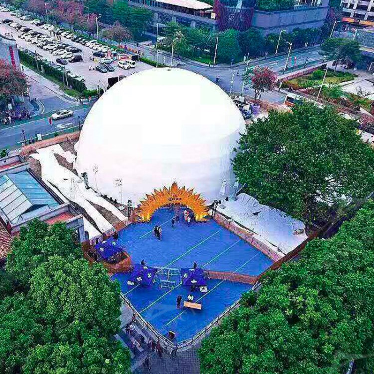 球形投影幕帳篷 燈光節(jié)日慶典篷房 球幕圓型穹頂影院大棚定制
