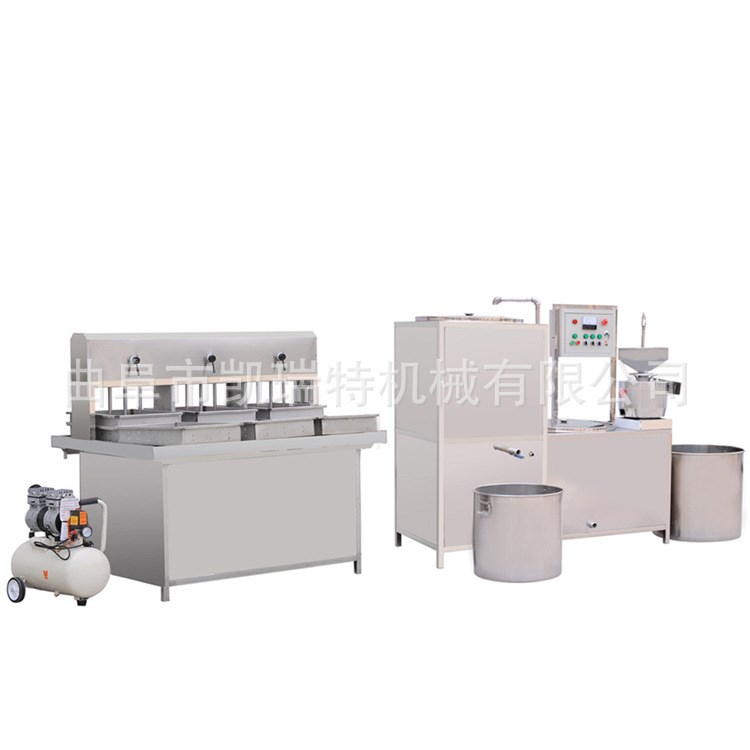 豆制品加工設備 不銹鋼家用小型豆腐機 蒸汽式全自動甘脂豆腐機
