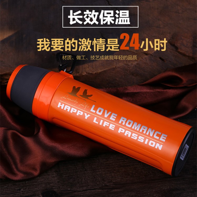 廠家直銷304不銹鋼戶外真空運(yùn)動(dòng)壺大容量商務(wù)吊帶子彈頭批發(fā)定制
