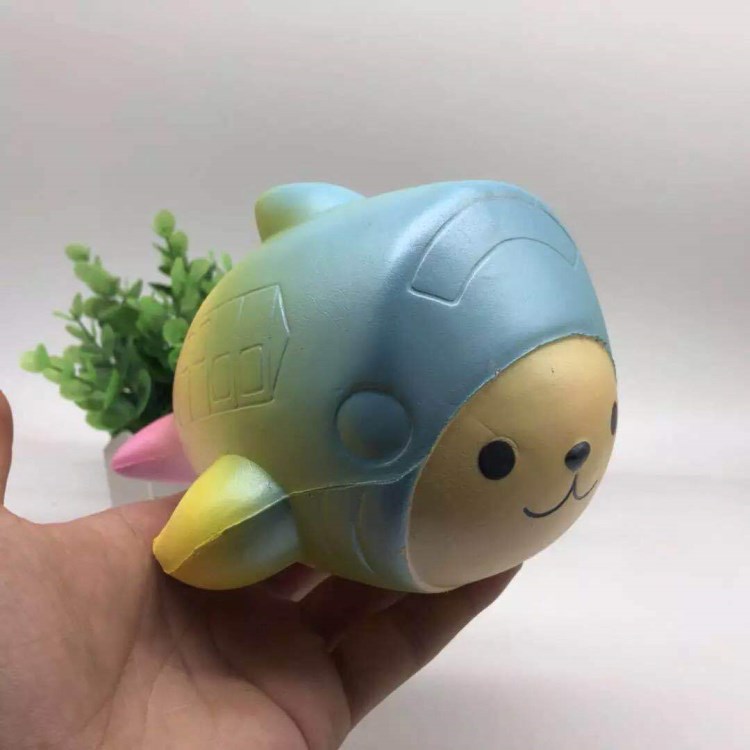 PU慢回彈玩具Squishy 超大頭魚飛機  兒童玩具  廠家直銷