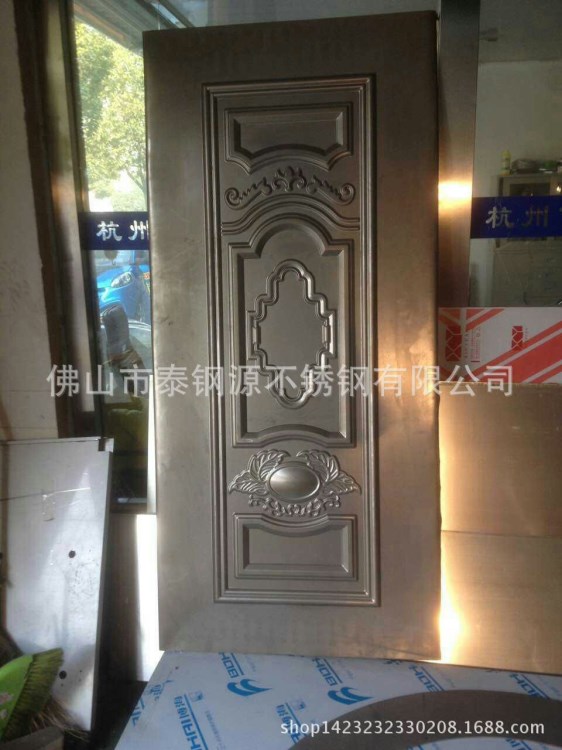 河北不銹鋼門板凹凸鋼板會所KTV常用壓花門板KTV包廂門門板026